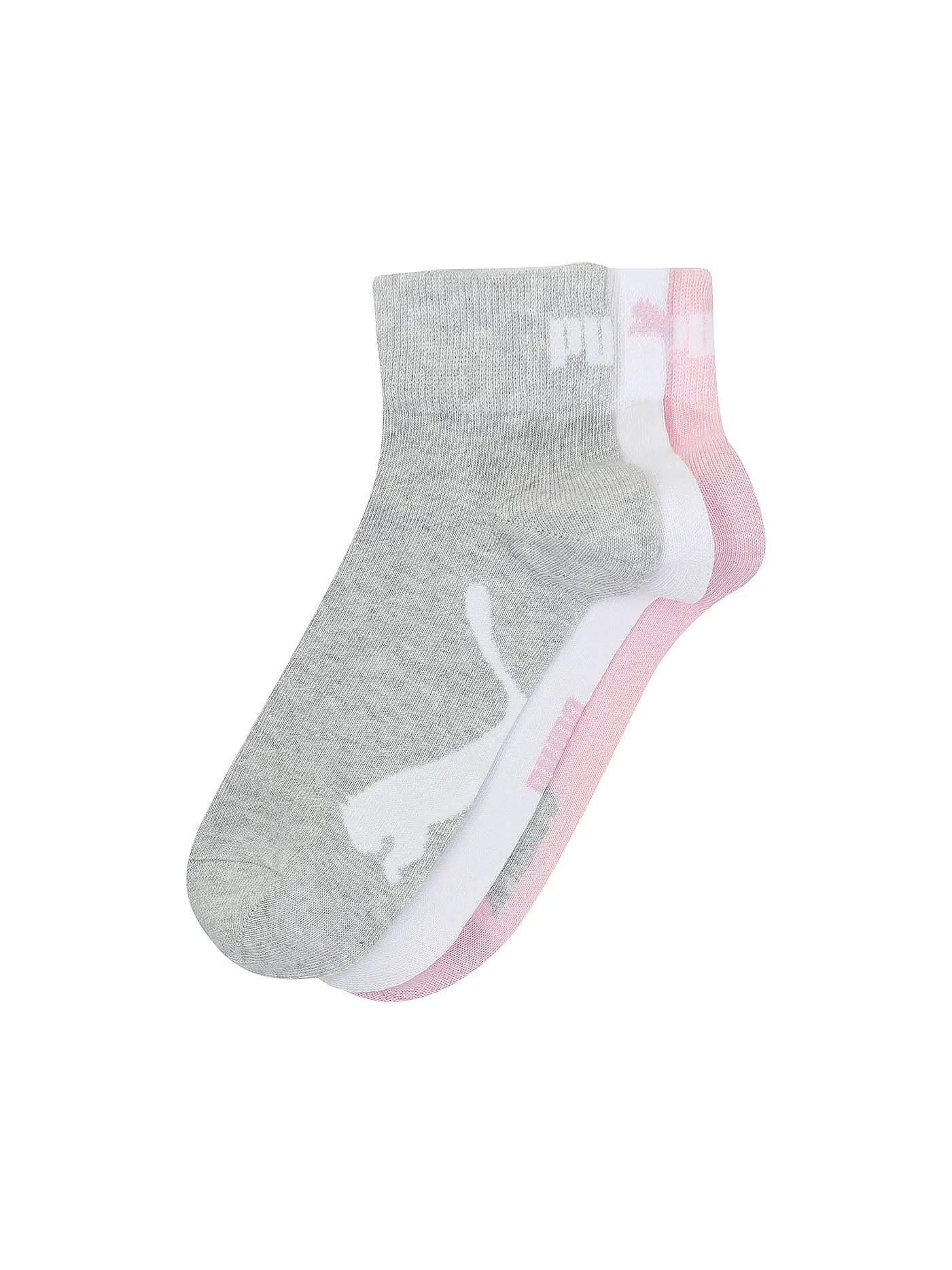 PUMA | Socken 3er Pkg black / white | rosa
